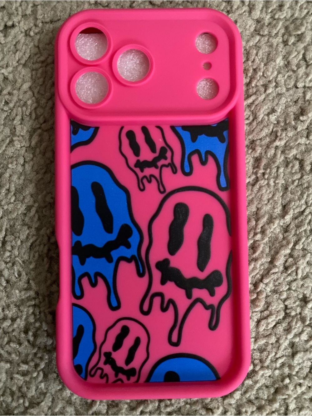 Pink & Blue Drip Ghost iPhone 17 Pro Max Case